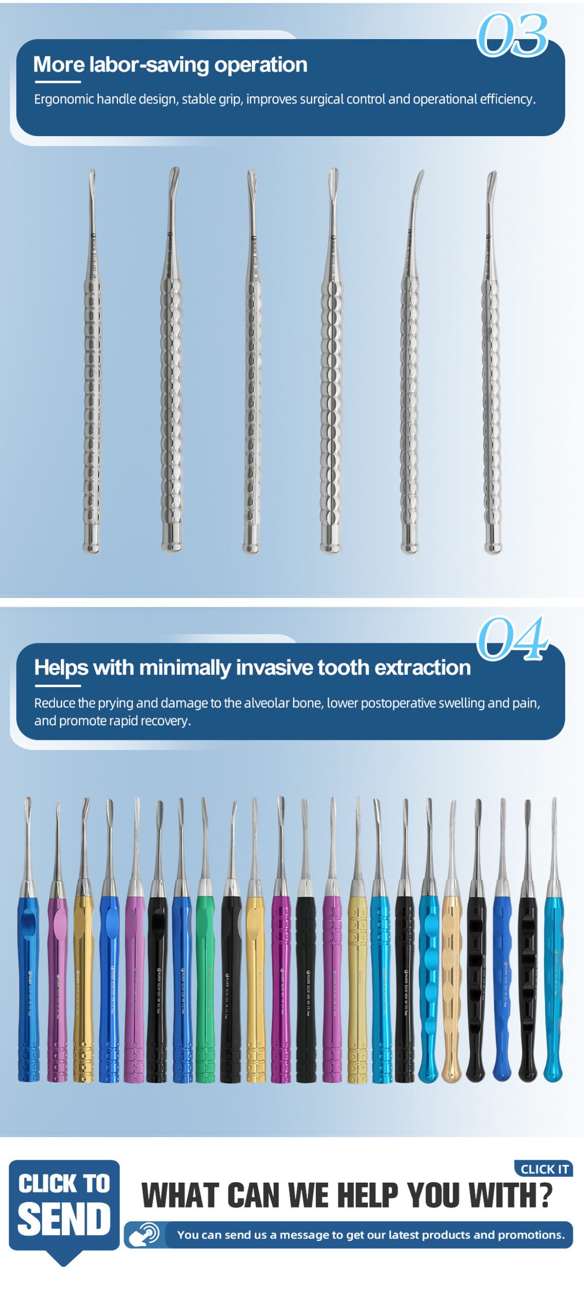 tooth extraction knife