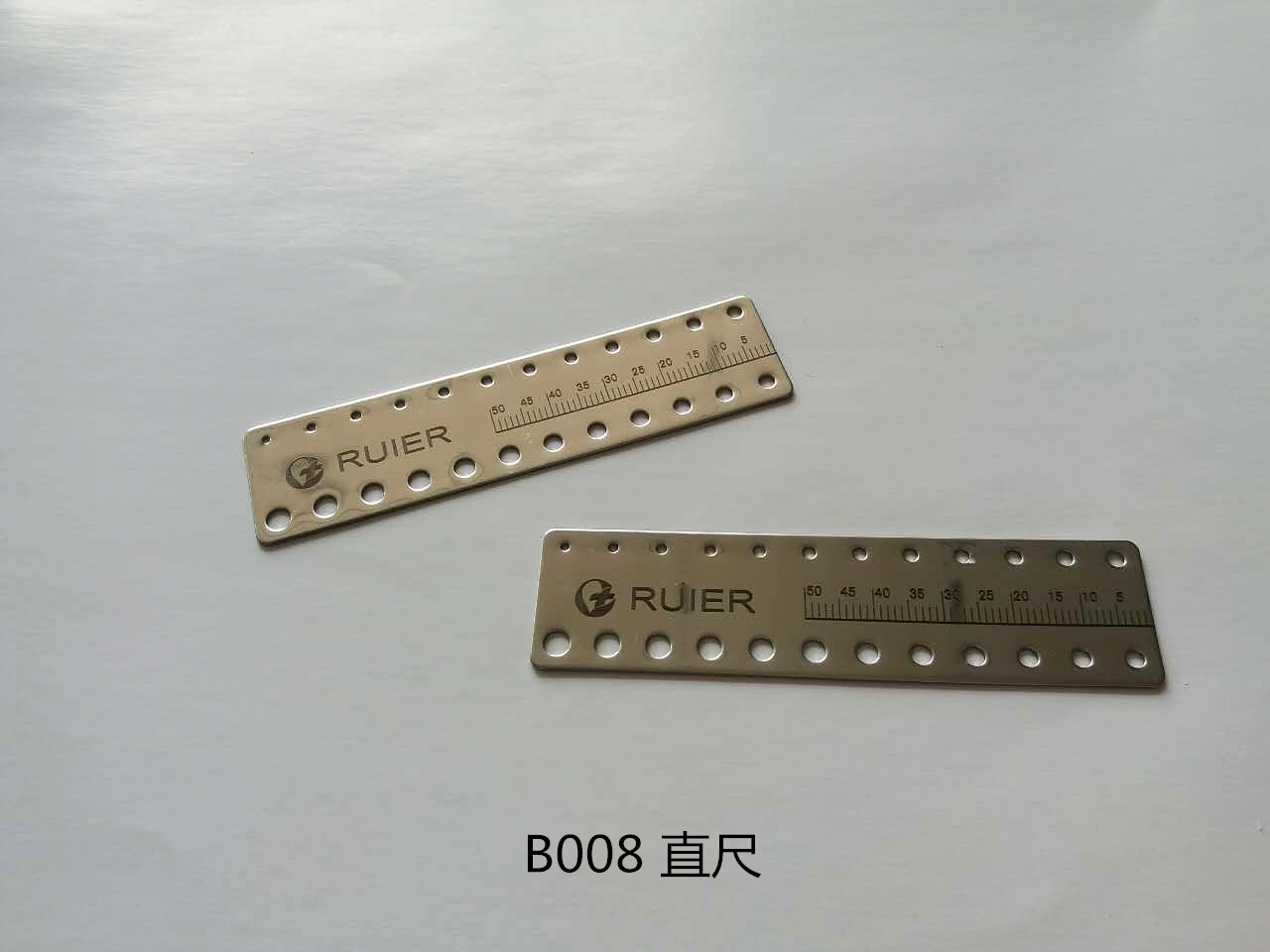 Straight-type stainless steel root canal measuring ruler straight type stainless steel root canal measuring ruler