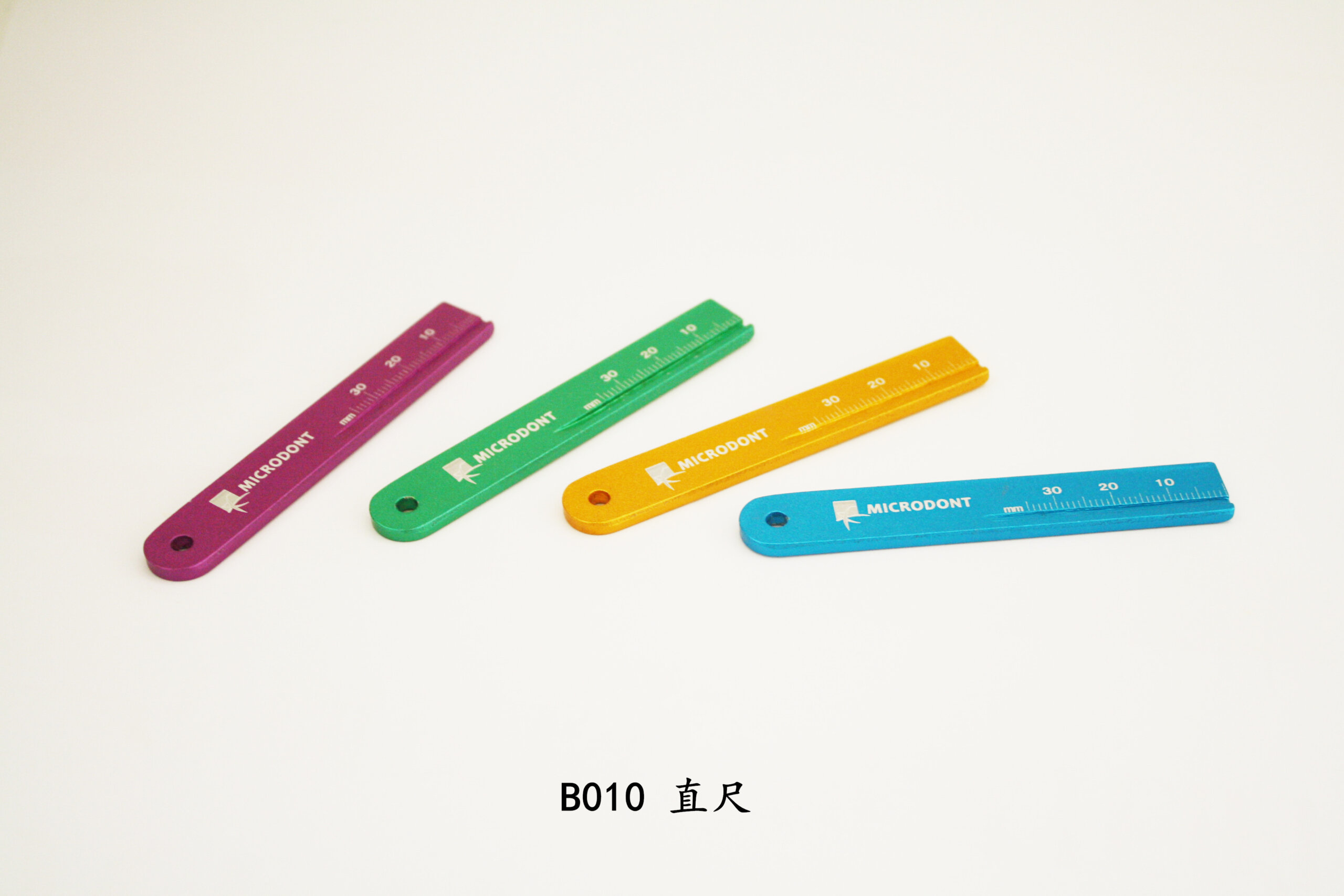 Straight-type stainless steel root canal measuring ruler straight type stainless steel root canal measuring ruler