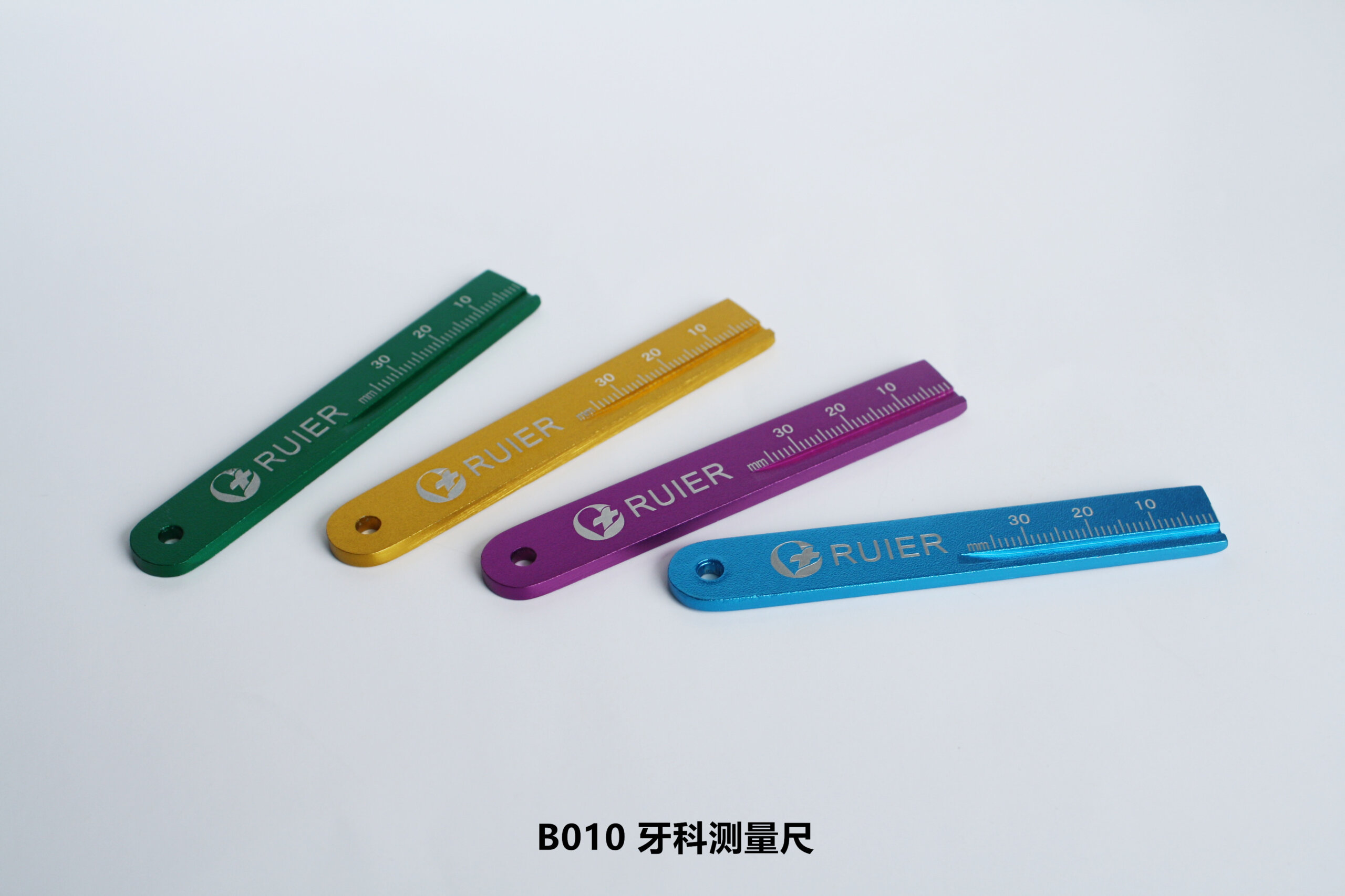 Straight-type stainless steel root canal measuring ruler straight type stainless steel root canal measuring ruler