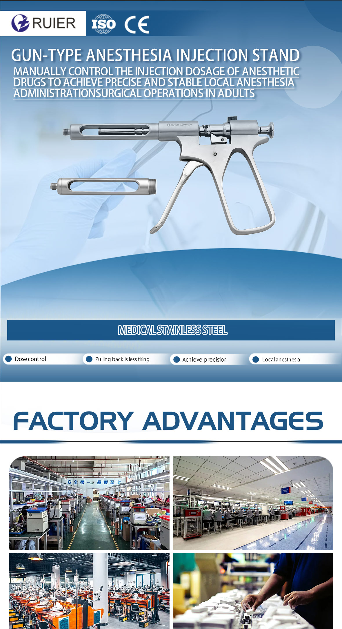 oral anesthesia injection stand