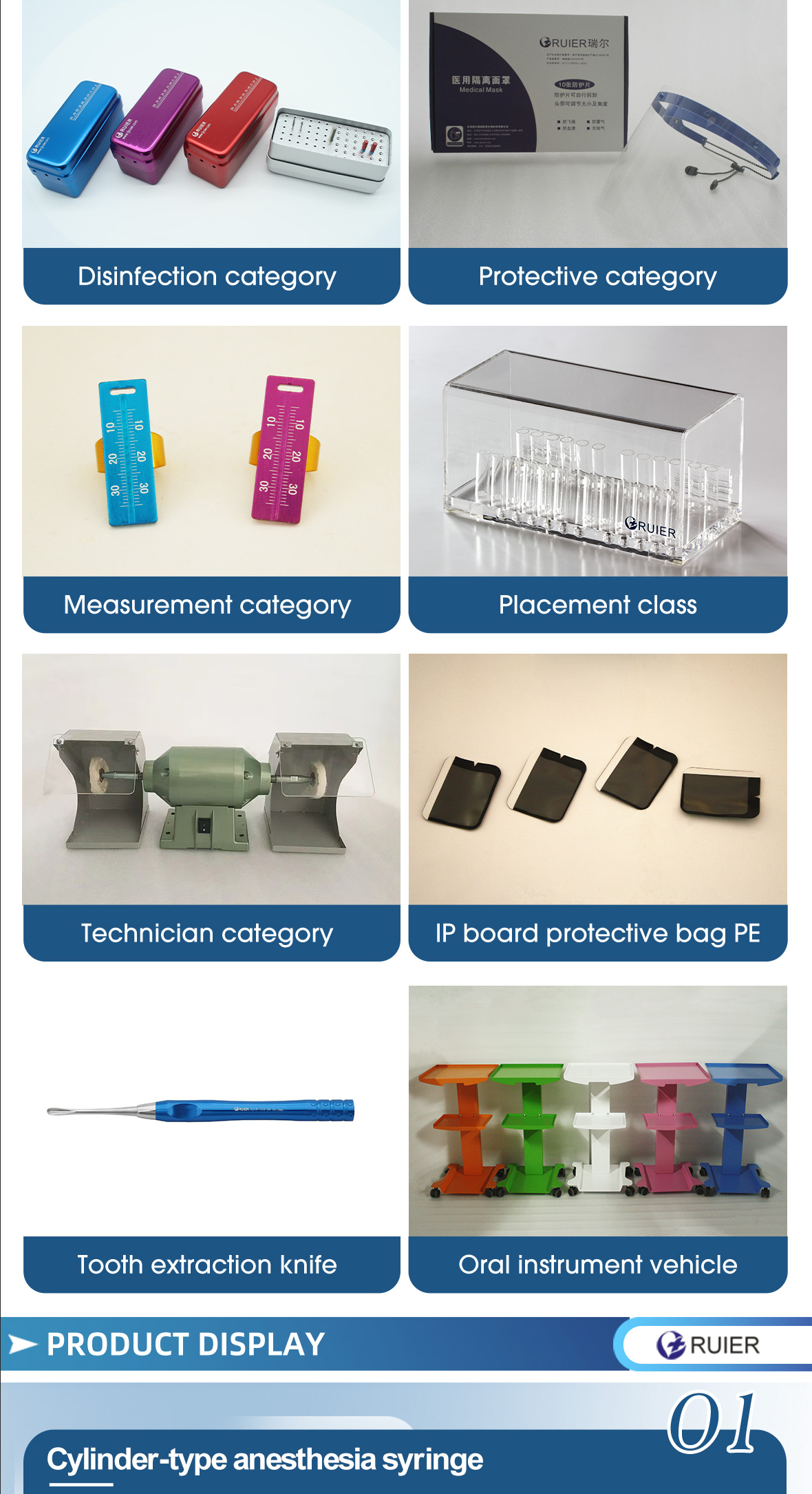 oral anesthesia injection stand