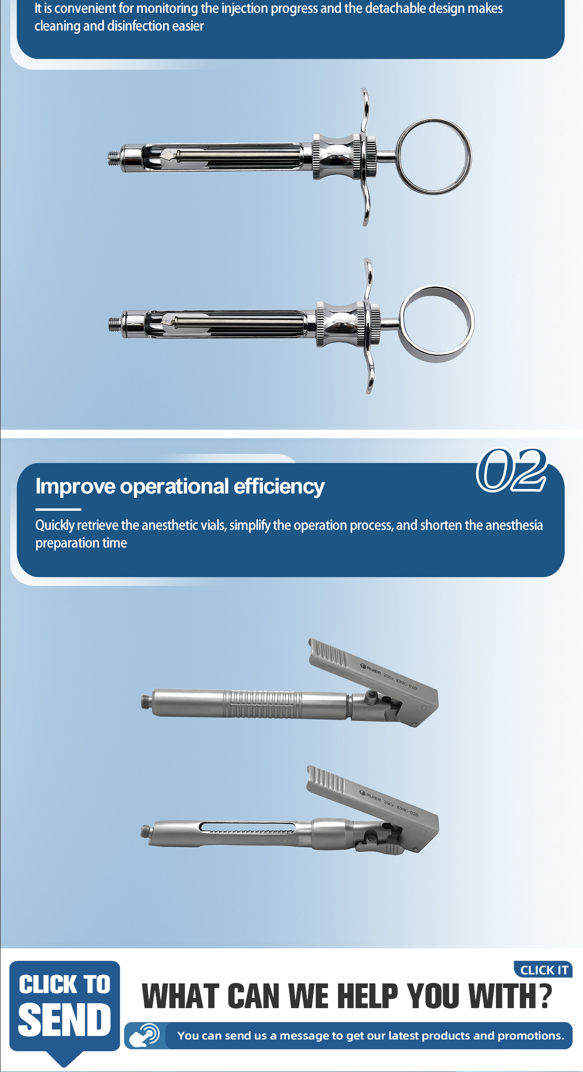oral anesthesia injection stand
