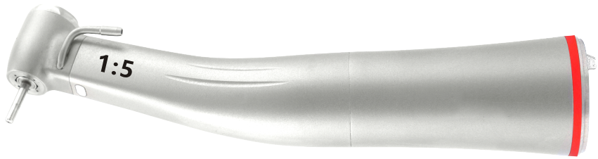 electric dental 1:5 increasing low speed class i handpiece fiber optic led contra angle red ring external water spray push electric dental 1:5 increasing low speed class i handpiece fiber optic led contra angle red ring external water spray push
