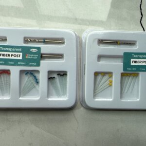 wholesale dental fiber post assorted kit 1.2/1.4/1.6/1.8mm mixed color radiopaque fiber post with drill bits