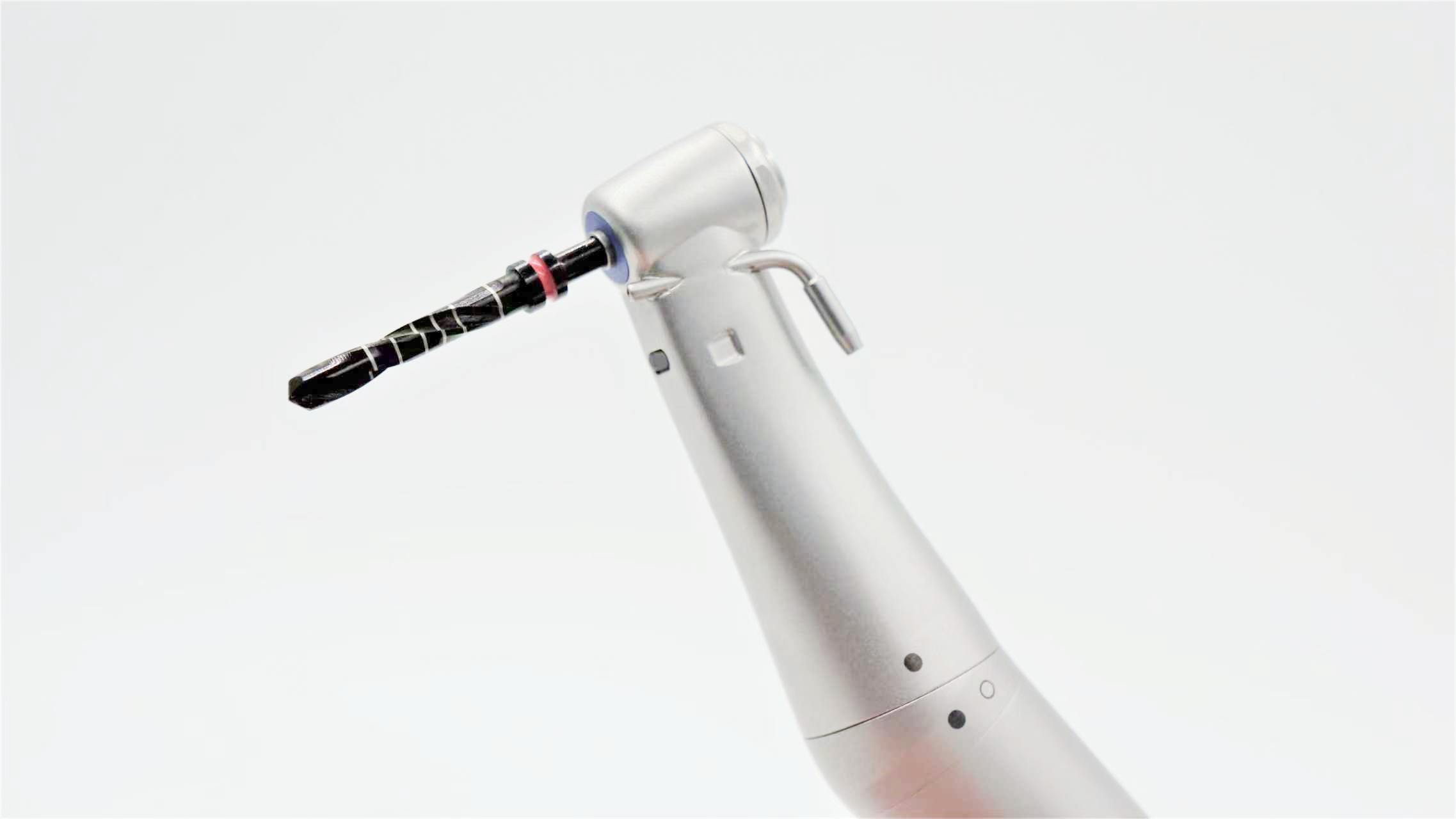 electric fiber optic 20:1 contra angle dental implant handpiece 75 n.cm max torque led light external spray push button chuck