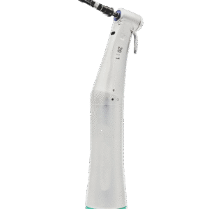 electric fiber optic 20:1 contra angle dental implant handpiece 75 n.cm max torque led light external spray push button chuck