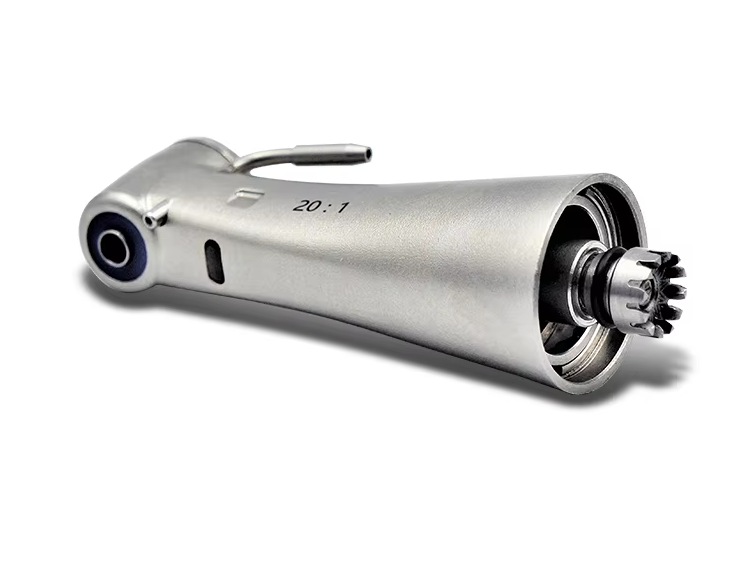 Electric Fiber Optic 20:1 Contra Angle Dental Implant Handpiece 75 N.cm Max Torque LED Light External Spray Push Button Chuck electric fiber optic 20:1 contra angle dental implant handpiece 75 n.cm max torque led light external spray push button chuck