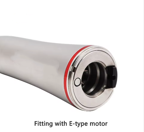 ruier dental electric 1:5 increasing contra angle handpiece fiber optic led mini head push button low speed red ring air turbine