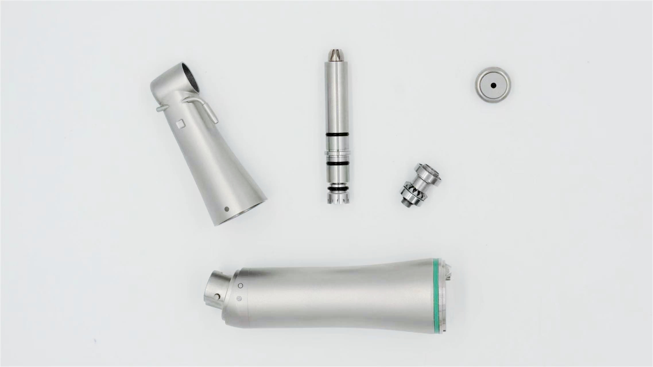 electric fiber optic 20:1 contra angle dental implant handpiece 75 n.cm max torque led light external spray push button chuck