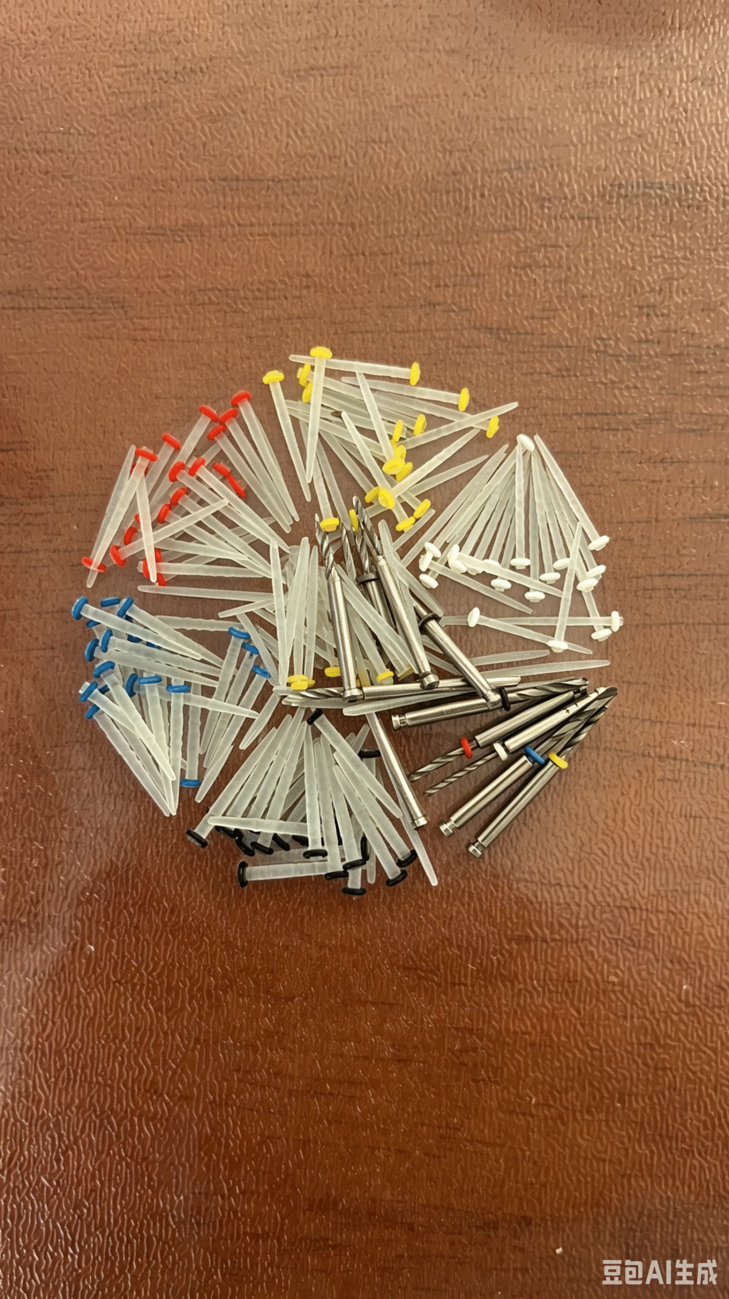 medical grade electric dental tapered glass fiber post kit 5 colors 5 matching reamers drills endodontic root canal restoration