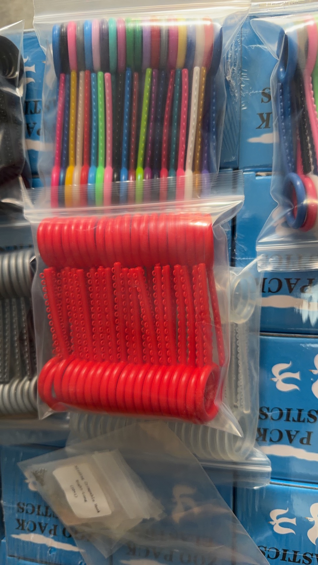dental ortho ligature ties plastic colorful pu elastic rings clear macaron fluorescent teeth braces rubber ties factory