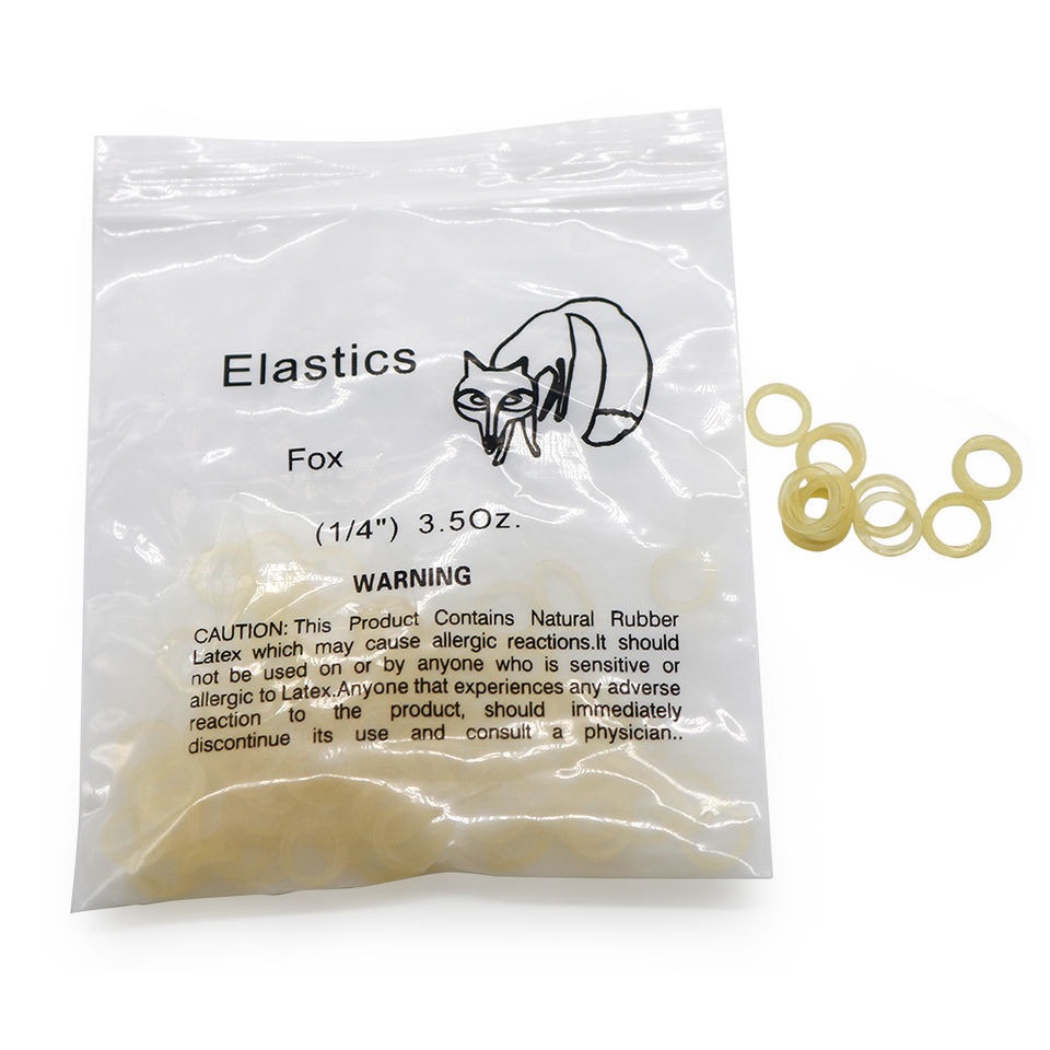 medical grade orthodontic elastics dental rubber bands latex free high elasticity 1/8 3/16 1/4 5/16 3/8 for braces treatment