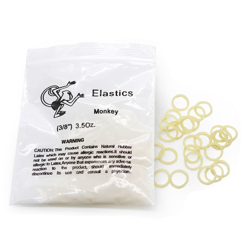 medical grade orthodontic elastics dental rubber bands latex free high elasticity 1/8 3/16 1/4 5/16 3/8 for braces treatment